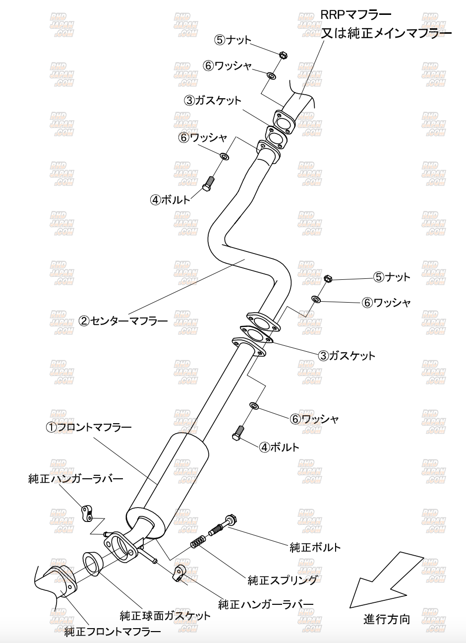 R's Racing Service Racing Center Pipe - Swift Sport ZC32S - RHDJapan